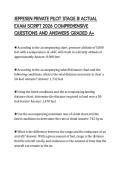 JEPPESEN PRIVATE PILOT STAGE III ACTUAL&NewLine;EXAM SCRIPT 2026 COMPREHENSIVE&NewLine;QUESTIONS AND ANSWERS GRADED A&plus;&NewLine;