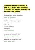 CDFA MEASUREMENT VERIFICATION PRACTICE CLOSING SCRIPT UPDATED QUESTIONS AND ANSWERS VIEW AHEAD PREP MATERIAL SOLVED&period;pdf&NewLine;&NewLine;