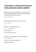 CDFM MODULE 4 CERTIFICATION EVALUATION TESTED QUESTIONS COMPLETE ANSWERS&period;pdf&NewLine;&NewLine;