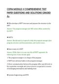 CDFM MODULE 4 COMPREHENSIVE TEST PAPER QUESTIONS AND SOLUTIONS GRADED A&period;pdf&NewLine;&NewLine;
