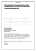 NEW MEXICO WILDLIFE CONSERVATION OFFICER &NewLine;CERTIFICATION EXAM LATEST VERSION QUESTIONS &NewLine;AND ANSWERS 2026 EDITION