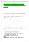 WGU C213 ACCOUNTING FOR DECISION MAKERS &NewLine;2026 QUESTIONS LATEST VERSION QUESTIONS AND &NewLine;ANSWERS 