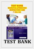 Neonatal and Pediatric Respiratory Care&comma; 5th Edition by Brian K&period; Walsh &ndash; Test Bank