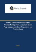 CCFMA Chartered Certified Public Finance Management Accountant Exam &vert; Structured Study Notes and Topic Review