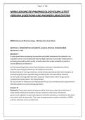 NR565 ADVANCED PHARMACOLOGY EXAM LATEST &NewLine;VERSION QUESTIONS AND ANSWERS 2026 EDITION