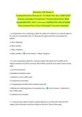Nursing 120 Exam 2  &NewLine;Comprehensive Resource To Help You Ace 2026-2027 &NewLine;Exams Includes Frequently Tested Questions With &NewLine;ELABORATED 100&percnt; Correct COMPLETE SOLUTIONS  &NewLine;Guaranteed Pass First Attempt&excl;&excl; Current Update&excl;&excl; 