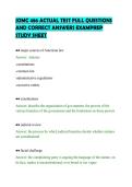 JOMC 486 ACTUAL TEST FULL QUESTIONS&NewLine;AND CORRECT ANSWERS EXAMPREP&NewLine;STUDY SHEET&NewLine;