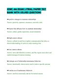 JOMC 486 EXAM 2 FINAL PAPER TEST&NewLine;BANK WITH SOLVED QUESTIONS&NewLine;