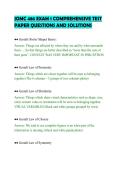 MC 486 EXAM 1 COMPREHENSIVE TEST&NewLine;PAPER QUESTIONS AND SOLUTIONS&NewLine;