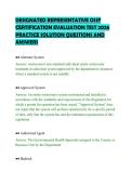 DESIGNATED REPRESENTATIVE OSSF&NewLine;CERTIFICATION EVALUATION TEST 2026&NewLine;PRACTICE SOLUTION QUESTIONS AND&NewLine;ANSWERS&NewLine;