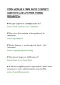 CDFM MODULE 4 FINAL PAPER COMPLETE QUESTIONS AND ANSWERS VERIFIED PREPARATION&period;pdf&NewLine;&NewLine;