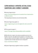 CDFM MODULE 4 UPDATED ACTUAL EXAM QUESTIONS AND CORRECT ANSWERS&period;pdf&NewLine;&NewLine;