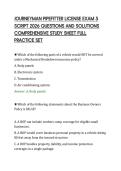 JOURNEYMAN PIPEFITTER LICENSE EXAM 5&NewLine;SCRIPT 2026 QUESTIONS AND SOLUTIONS&NewLine;COMPREHENSIVE STUDY SHEET FULL&NewLine;PRACTICE SET&NewLine;