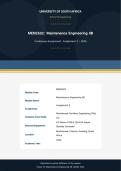 MEN2602 Assignment 3 &vert;Maintenance Engineering IIB&vert; Answers 2026 Due Year 2026