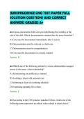 JURISPRUDENCE CNO TEST PAPER FULL&NewLine;SOLUTION QUESTIONS AND CORRECT&NewLine;ANSWERS GRADED A&plus;&NewLine;