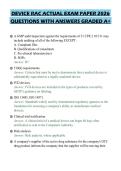 DEVICE RAC ACTUAL EXAM PAPER 2026&NewLine;QUESTIONS WITH ANSWERS GRADED A&plus;&NewLine;