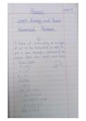 Work&comma; Energy and Power Numerical Problem