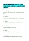 JURISPRUDENCE PRACTICE SOLUTION&NewLine;STUDY SHEET QUESTIONS AND DETAILED&NewLine;ANSWERS