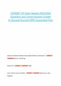 COMSAE 107 Exam Newest 2025&sol;2026 Questions and Correct Answers Graded A&plus;&vert;Assured Success&vert;100&percnt; Guaranteed Pass