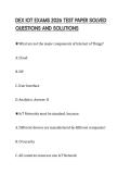 DEX IOT EXAMS 2026 TEST PAPER SOLVED&NewLine;QUESTIONS AND SOLUTIONS&NewLine;
