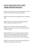 DEX IOT EXAMS 2026 ACTUAL SCRIPT&NewLine;VERIFIED RESPONSE MASTER FILE