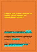 CSIA Final Exam Version 1 Questions And Answers Practice Questions with Solutions Newest 20262027&period;