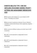 DIABETES MELLITUS TYPE 1 AND DKA&NewLine;UNFOLDING REASONING NURSING PRIORITY&NewLine;ACTIONS AND MANAGEMENT BREAKDOWN&NewLine;2026