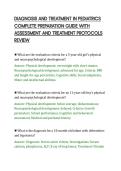 DIAGNOSIS AND TREATMENT IN PEDIATRICS&NewLine;COMPLETE PREPARATION GUIDE WITH&NewLine;ASSESSMENT AND TREATMENT PROTOCOLS&NewLine;REVIEW