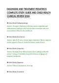 DIAGNOSIS AND TREATMENT PEDIATRICS&NewLine;COMPLETE STUDY GUIDE AND CHILD HEALTH&NewLine;CLINICAL REVIEW 2026&NewLine;
