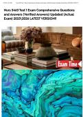 Nurs 5463 Test 1 Exam Comprehensive Questions and Answers &lpar;Verified Answers&rpar; Updated &lpar;Actual Exam&rpar; 20252026 LATEST VERSION&excl;&excl;&NewLine;&NewLine;&NewLine;