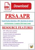 PRSA APR Exam Practice Questions &vert; 100 Questions & Answers with Rationales &vert; Complete 2026 Study Guide