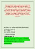 RELIAS DYSRHYTHMIA EXAM B &vert; ADVANCED WITH MEASUREMENTS B COMPREHENSIVE PRACTICE EXAM LATEST UPDATED ACTUAL FINAL EXAM WITH ALL POSSIBLE AND MOST TESTED 100 PRACTICE QUESTIONS AND 100&percnt; CORRECT VERIFIED ANSWERS FULLY SOLVED WITH DETAILED RATIONALES PLUS EXP