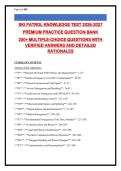 NATIONAL SKI PATROL &lpar;NSP&rpar; OEC EXAM PREP &vert; 340&plus; Practice Questions with Verified Answers & Rationales &vert; Outdoor Emergency Care Certification &vert; Updated 2026-2027 &vert; Ski Patrol Knowledge Test