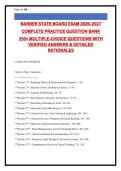 BARBERING EXAM PREP &vert; 265&plus; Practice Questions with Verified Answers & Rationales &vert; State Board & Licensing Exam Review &vert; Updated 2026-2027 &vert; Comprehensive Barbering Study Guide