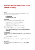 NUR 641E Midterm Study Guide-  Grand Canyon University Update with complete solutions&period;