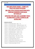 PEDIATRIC NURSING EXAM PREP &vert; 280&plus; Practice Questions with Verified Answers & Rationales &vert; Growth & Development&comma; Congenital Heart Defects&comma; Respiratory&comma; GI&comma; Immunizations & More &vert; WOCN-Aligned &vert; Updated 2026-2027