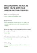 DIGITAL RADIOGRAPHY AND PACS 3RD&NewLine;EDITION COMPREHENSIVE SOLVED&NewLine;QUESTIONS AND COMPLETE ANSWERS&NewLine;