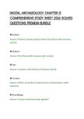 DIGITAL ARCHAEOLOGY CHAPTER 21&NewLine;COMPREHENSIVE STUDY SHEET 2026 SOLVED&NewLine;QUESTIONS PREMIUM BUNDLE