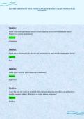 D 236 PRE ASSESSMENT FINAL PAPER EXAM QUESTIONS ACCURATE ANSWERS FULL