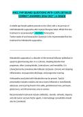 ANCC FNP Board Exam Questions and Detailed Answers 2026&sol;2027 &vert; A Grade&NewLine;