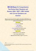 NR 228 Exam 2 &vert; Comprehensive Test Review Exam Questions and Answers 2026 &sol; 2027 &vert; 100&percnt; Verified with Correct Questions and Answers&NewLine;