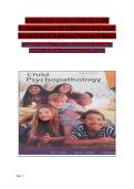 Child Psychopathology 8th Edition by Eric Mash&comma; David Wolfe & Katherine Nguyen Williams &mdash; Complete Chapters 1&ndash;14 Solution and Answer Guide
