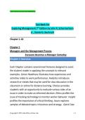 Test Bank for Exploring Management 7th Edition by John R&period; Schermerhorn Jr&period; & Daniel G&period; Bachrach &vert; Chapters 1&ndash;18 Complete &vert; Latest Updated 2025&ndash;2026