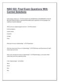 NSG 522- Final Exam Questions With Correct Solutions