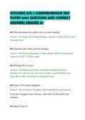 DITCHING KSV 2 COMPREHENSIVE TEST&NewLine;PAPER 2026 QUESTIONS AND CORRECT&NewLine;ANSWERS GRADED A&plus;