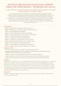 DAANCE Certification Exam Prep Document &vert; 2026&sol;2027&NewLine;Edition &vert; 200 Verified Questions - 189 Questions with Answers