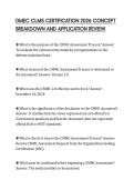 DMEC CLMS CERTIFICATION 2026 CONCEPT&NewLine;BREAKDOWN AND APPLICATION REVIEW