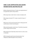 DMEC CLMS CERTIFICATION 2026 MASTER&NewLine;REVISION NOTES AND PRACTICE SET