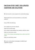 DMI EXAM STUDY SHEET 2026 UPDATED&NewLine;QUESTIONS AND SOLUTIONS&NewLine;