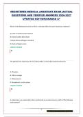 RMA CERTIFICATION EXAM &vert;ACTUAL QUESTIONS AND VERIFIED ANSWERS 2026-2027 UPDATED EDITION&vert;GRADED A&plus;